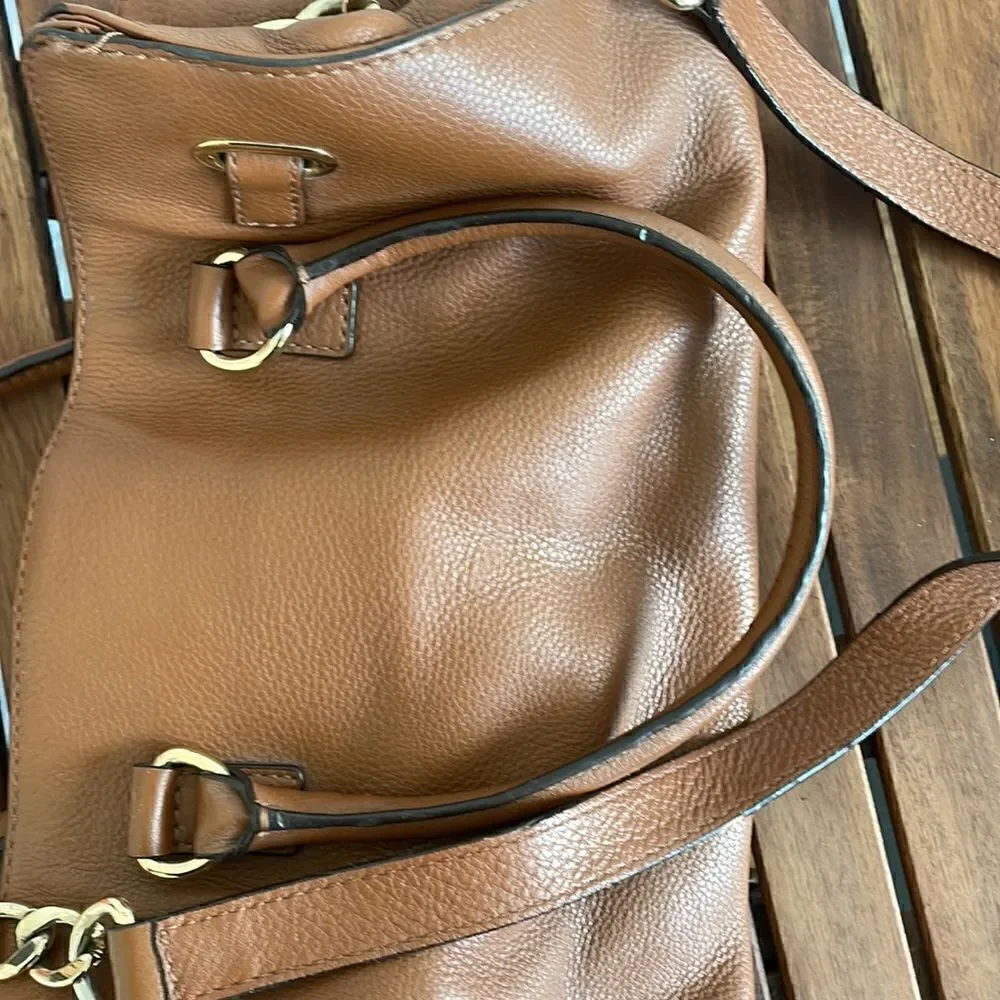 Michael Kors brown leather tote